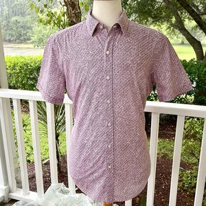 Hugo Boss Abstract Print Short Sleeve Shirt. Large.